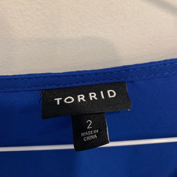 NEVER WORN! Georgette Tie-Front Blouse - Sz 2X - Picture 6 of 14